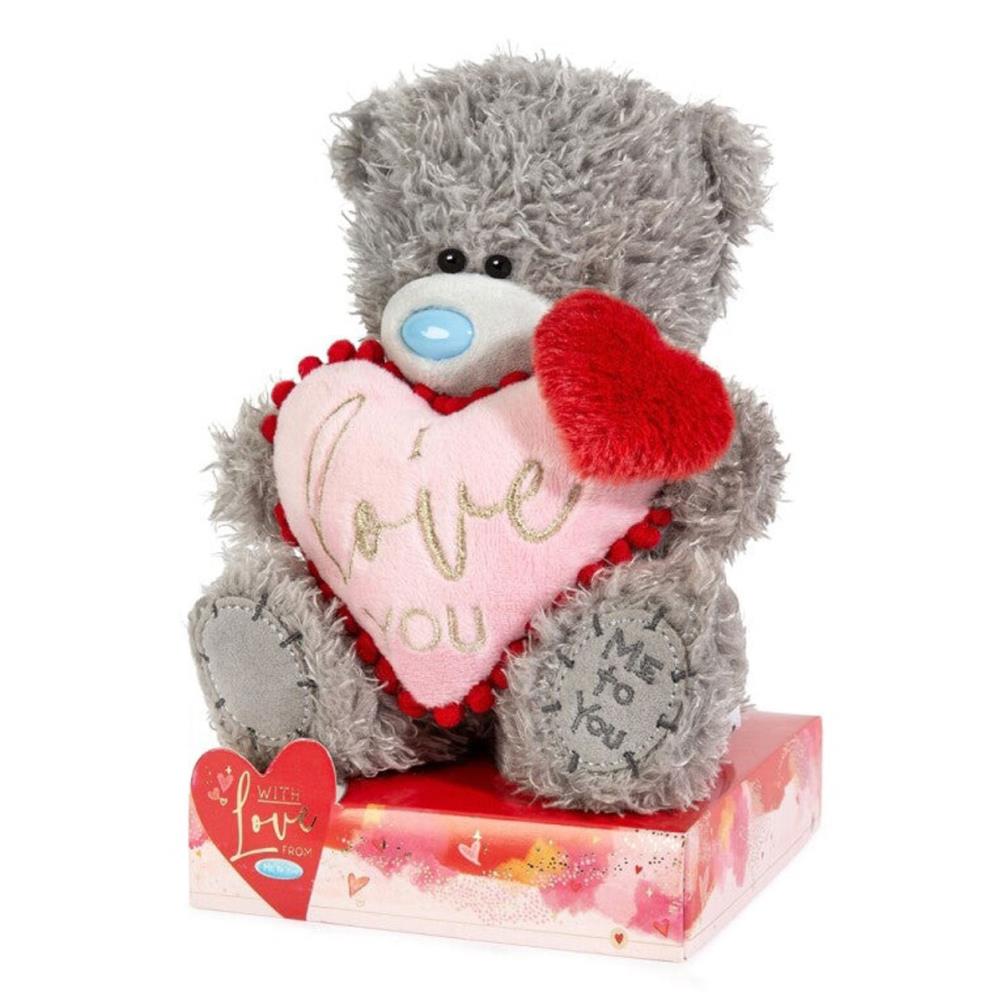 7" I Love You Padded Heart Me to You Bear Extra Image 1